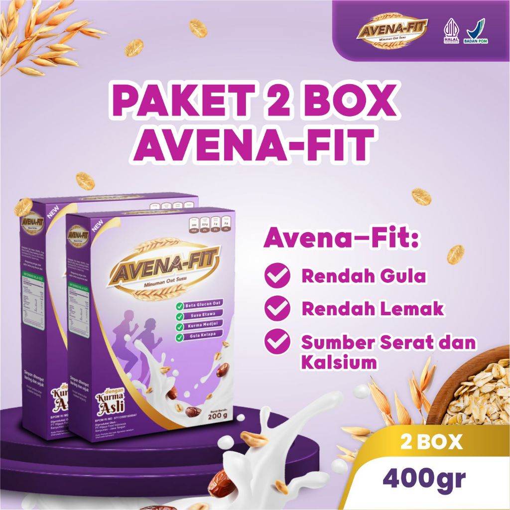 

Avena Fit Paket 2 Box Oat atasi masalah kolestrol jahat dan jaga kesehatan jantung