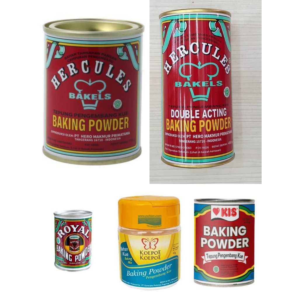 

Baking Powder / Hercules / KIS/ KOEPOE / R&W / Royal