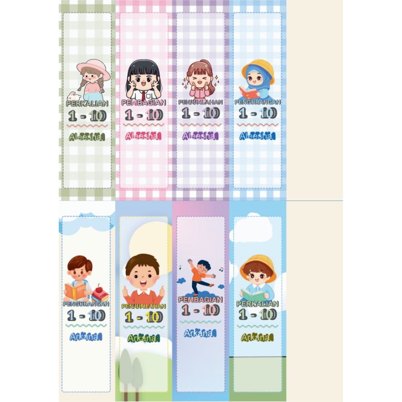 

FLASH CARD PERKALIAN KARAKTER LUCU (REQ NAMA TULIS DI CATATAN)