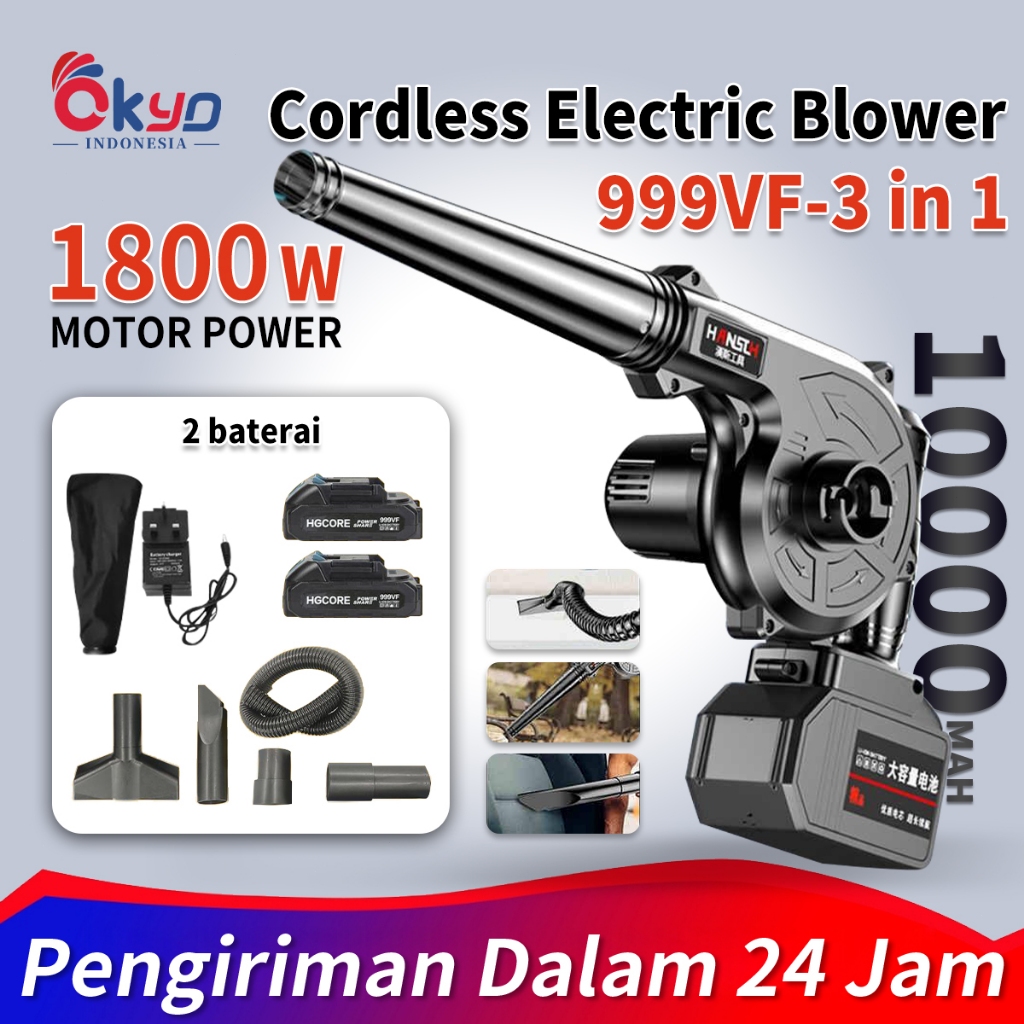 Mesin Blower angin 999VF 2 IN 1/menghisap Blower Keong Mesin Blower Tangan Baterai Cordless Blower /