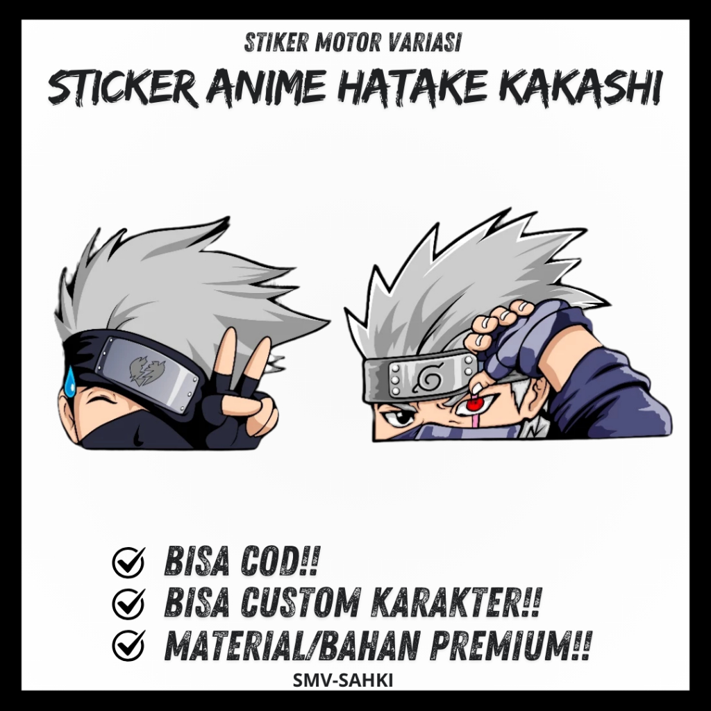 

Stiker anime Kakashi Hatake Sticker Naruto Peeker