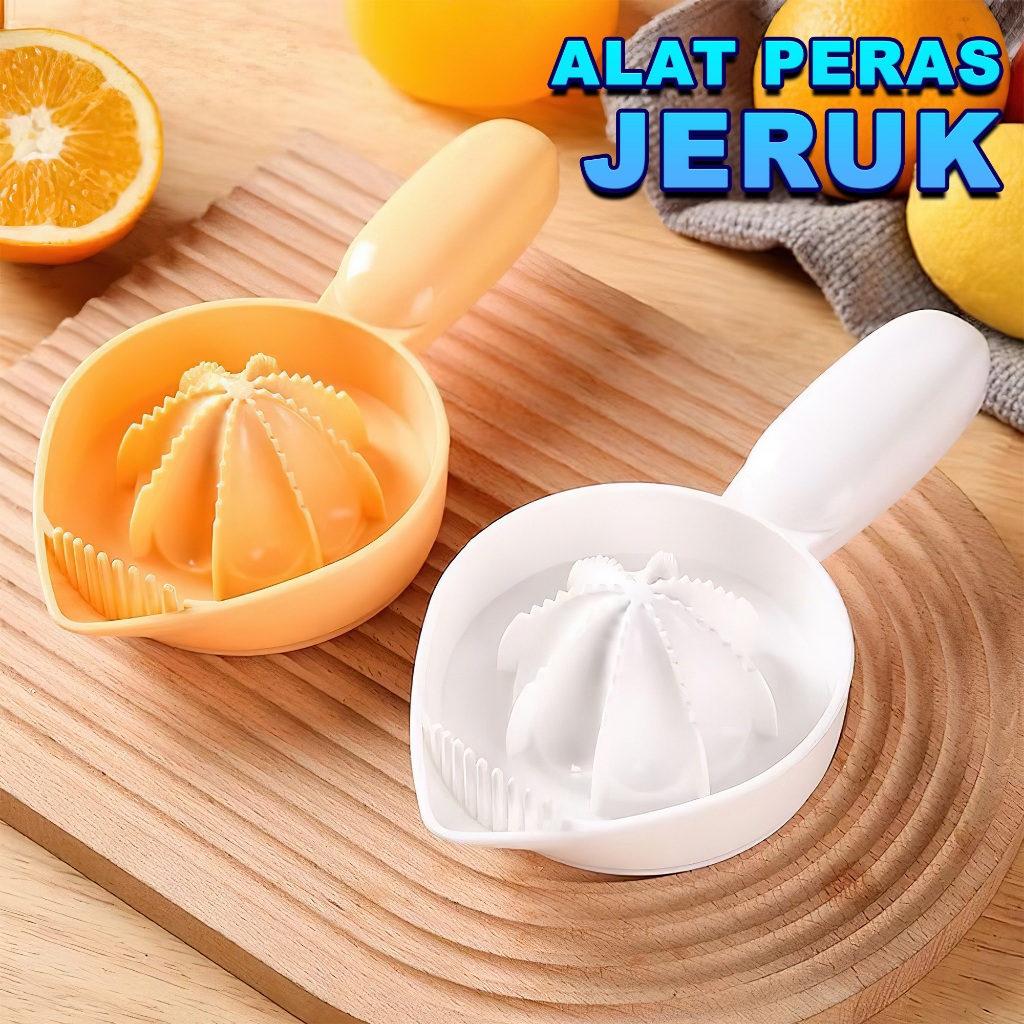 Alat Pemeras Jeruk Plastik Alat Manual Pemeras Jeruk Lemon Orange Squeezer Multifungsi WD-12