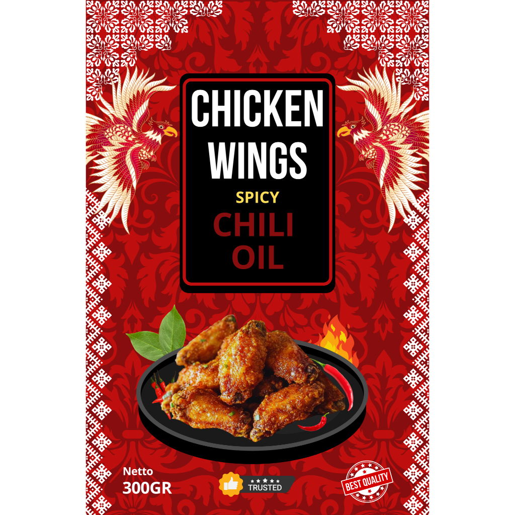 

CHILI OIL Chicken Wings [Netto: 300gr] - Indowings
