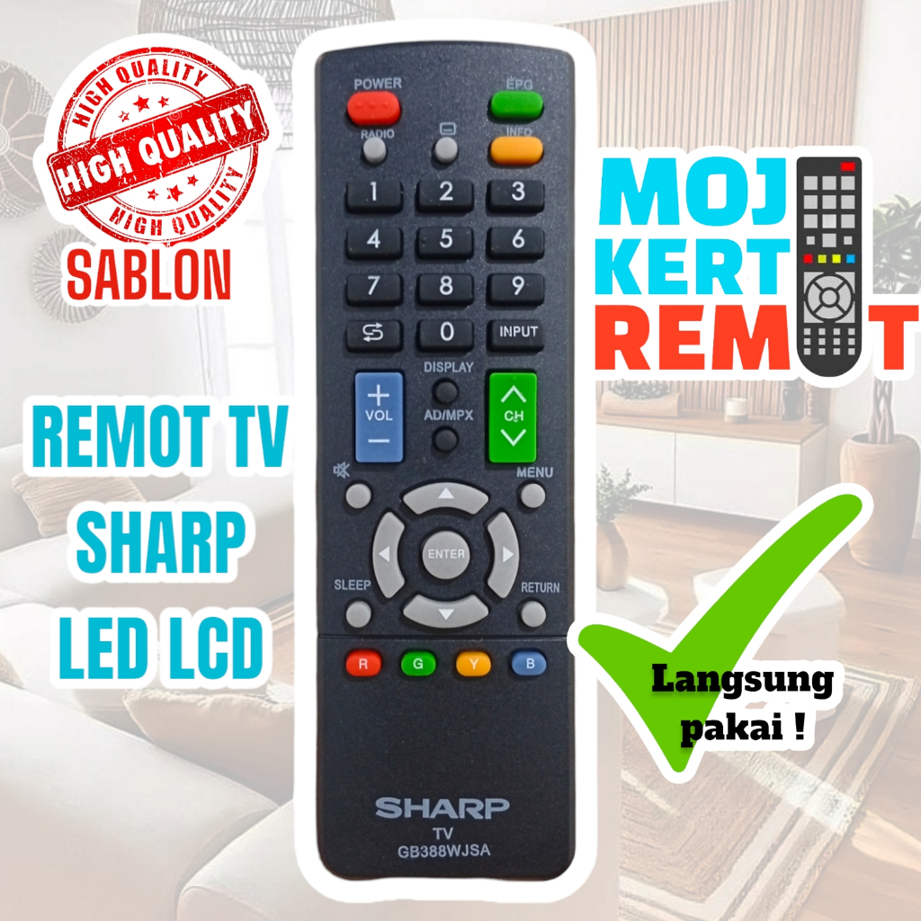 REMOTE TV SHARP LED LCD AQUOS