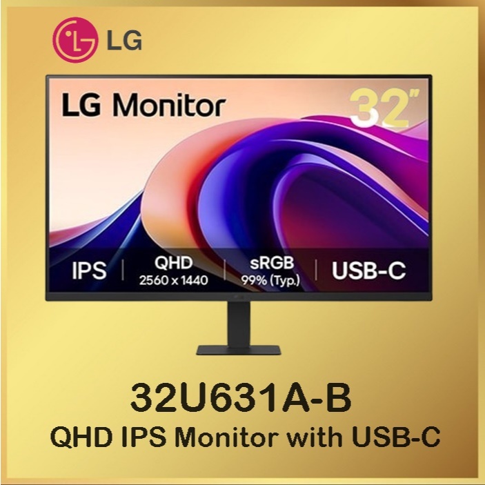 Monitor LG 32" 32U631A-B QHD IPS Monitor with USB-C 100Hz