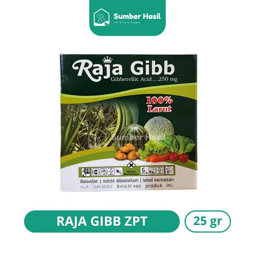 RAJA GIBB GA3 ZAT PENGATUR TUMBUH TANAMAN 5GRAM GIBREELEE ACID PEMBESAR UMBI TANAMAN ORIGINAL