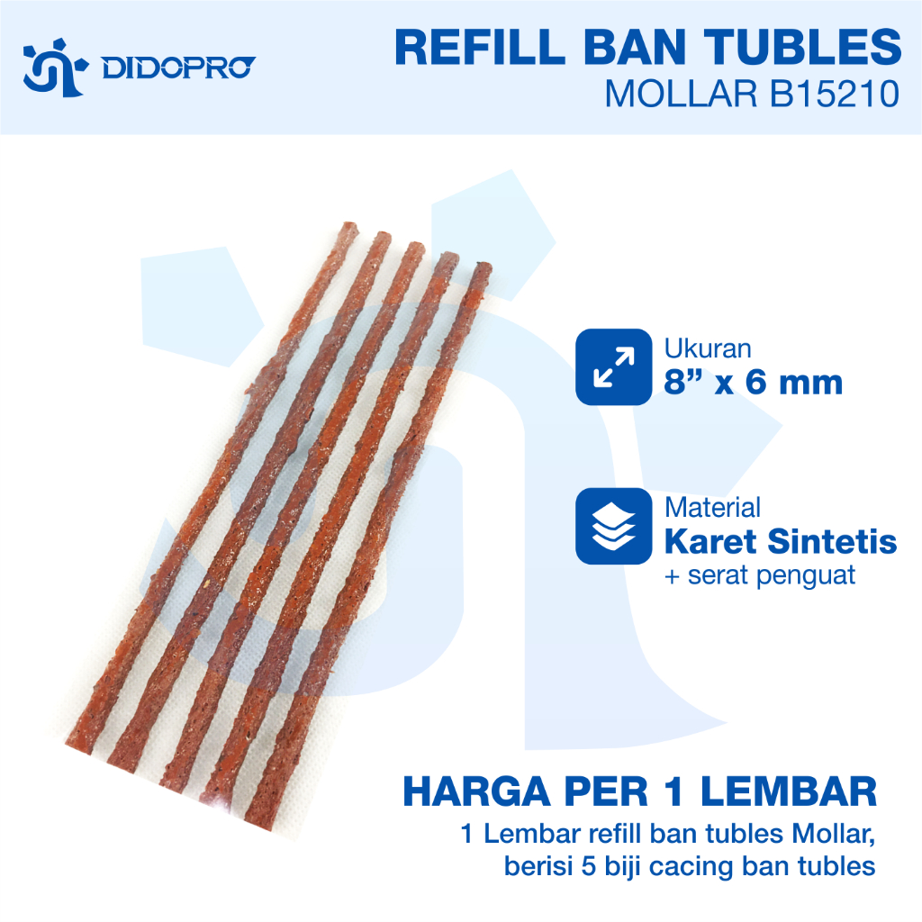 Refill Isi Karet Ban Tubles Ulang Tambal Ban Tubles Lem Cacing Karet