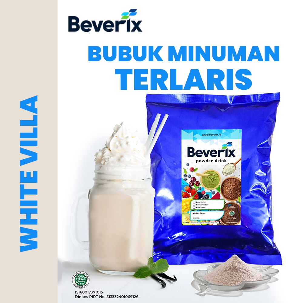

BEVERIX Bubuk Minuman Premium Rasa White Vanilla Aneka Rasa 1 Kg Serbuk Minuman Vanilla