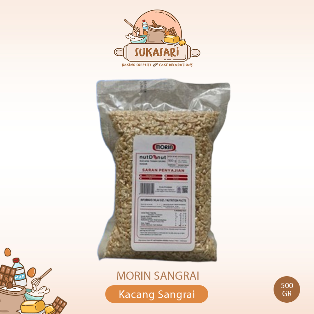

Morin Kacang Tanah Sangrai 500gr Sangrai Nut Donut