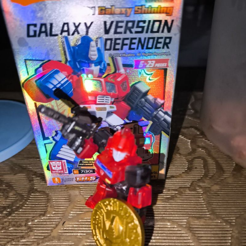 Blokees 01 galaxy defendee ironhide+coin