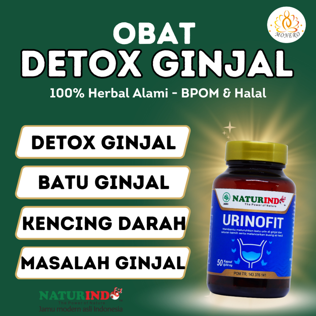 Obat Detox Ginjal Pembersih Ginjal Kotor Bocor Peradangan Kencing Batu Berdarah Herbal Urinofit