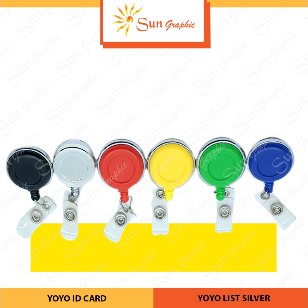 

Yoyo Id Card List Silver / Gantungan Tempat Id Card - Sun Graphic