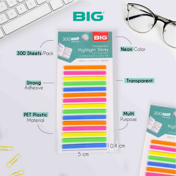 

highlight sticky 300 sheets - BIG HIGHLIGHT STICKY SN-6026