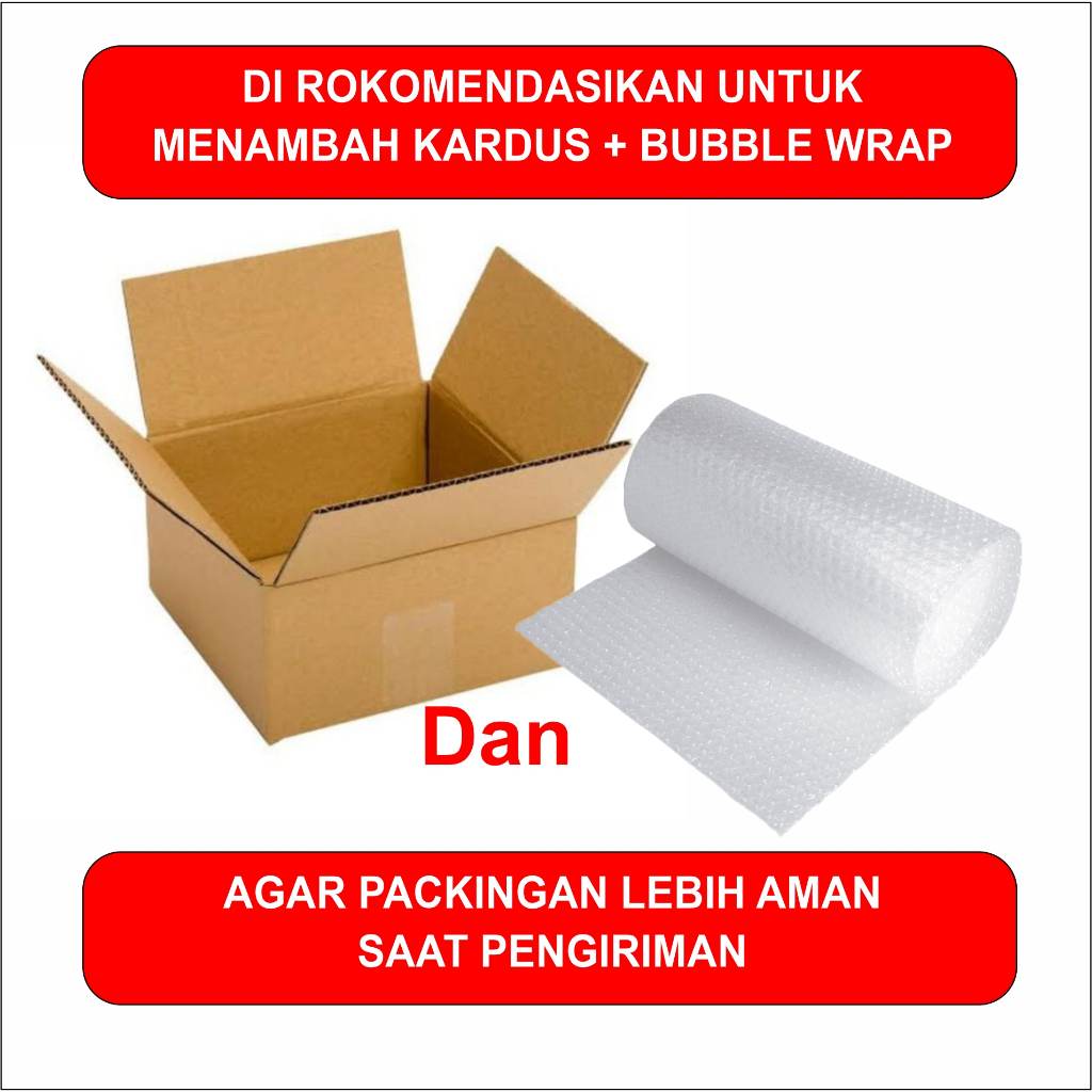 

TAMBAHAN Packingan Kardus & Bubble Wrap Agar Pengiriman Aman sampai Tujuan