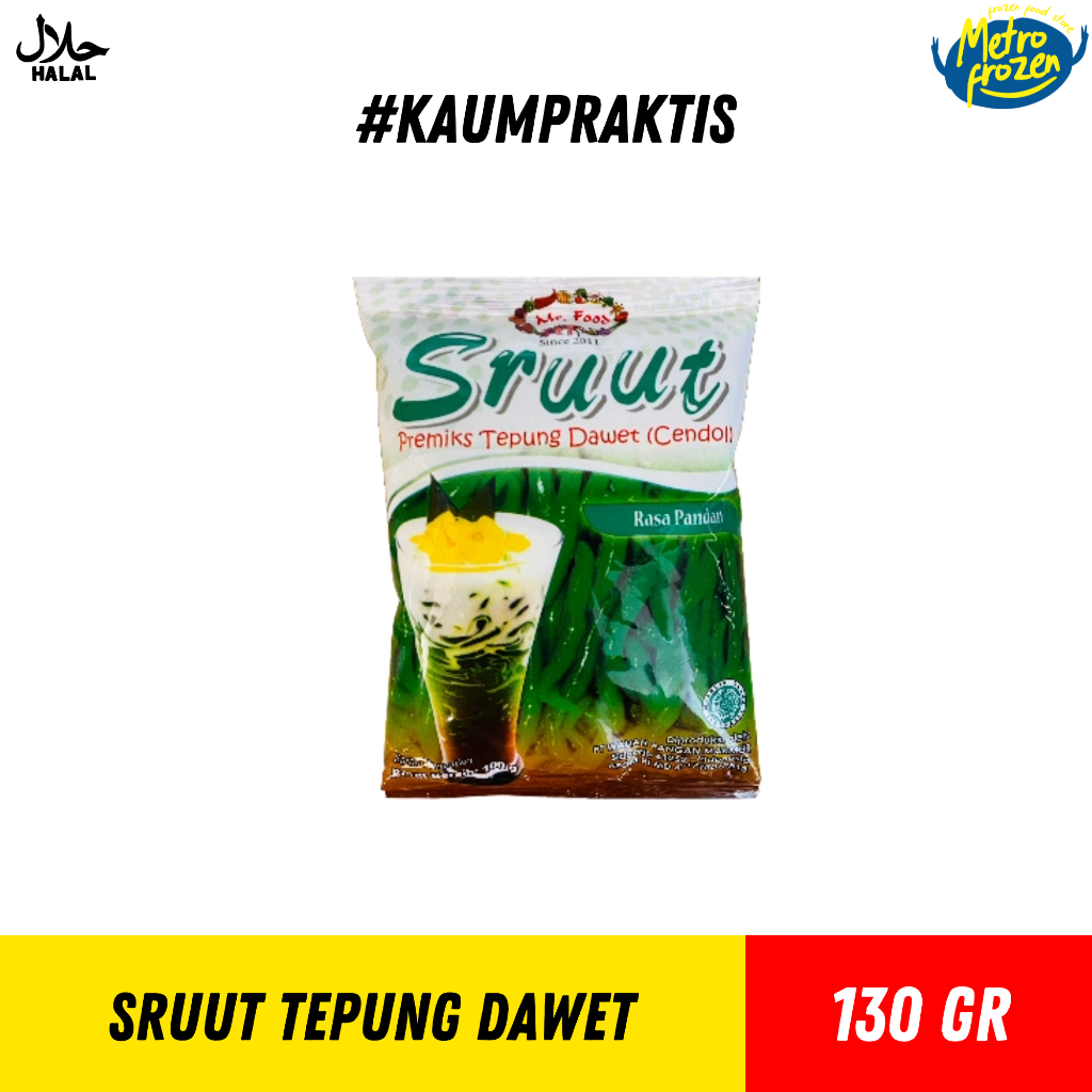 

SRUUT Tepung Dawet (Cendol) 100gr //TEPUNG CENDOL DAWET// INSTAN BANJARMASIN//METROFROZEN