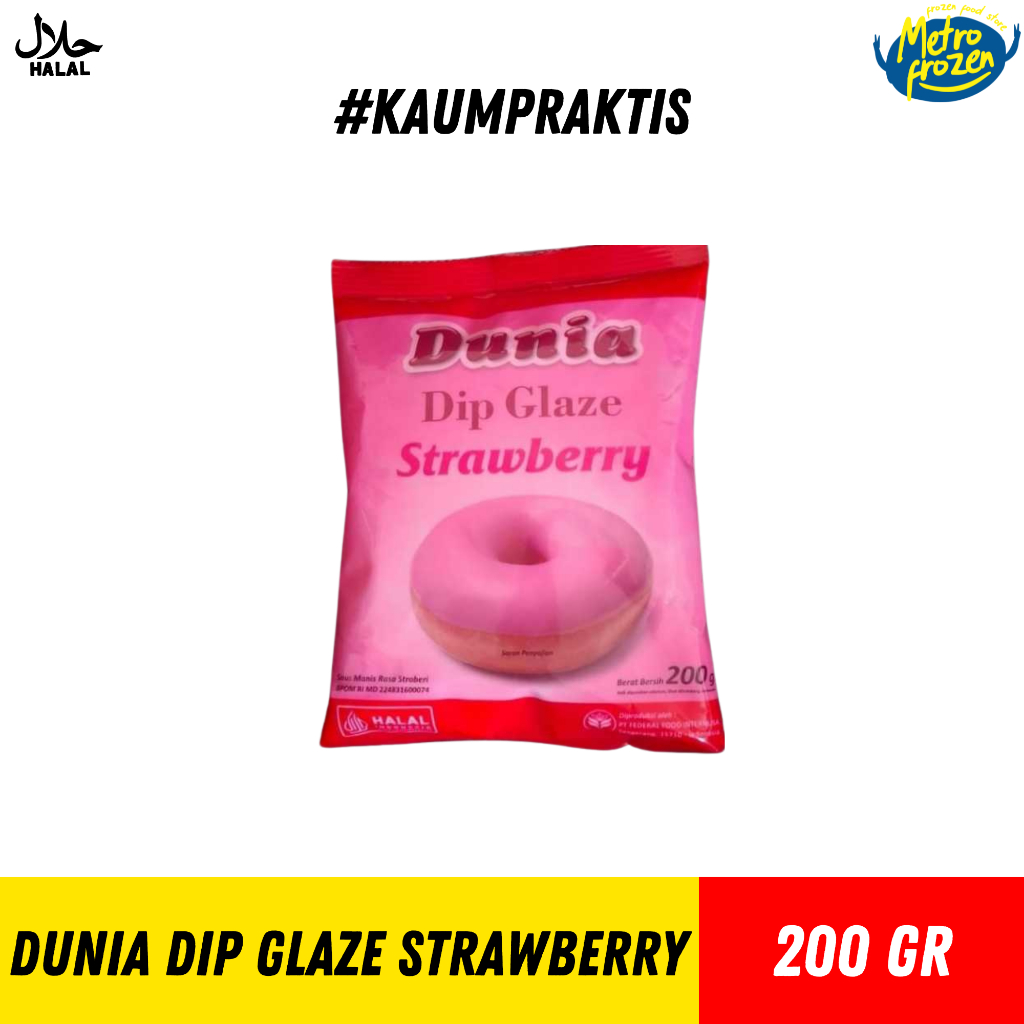 

DUNIA Dip Glaze All Varian 200gr //glaze selai topping aneka rasa// Instan Banjarmasin