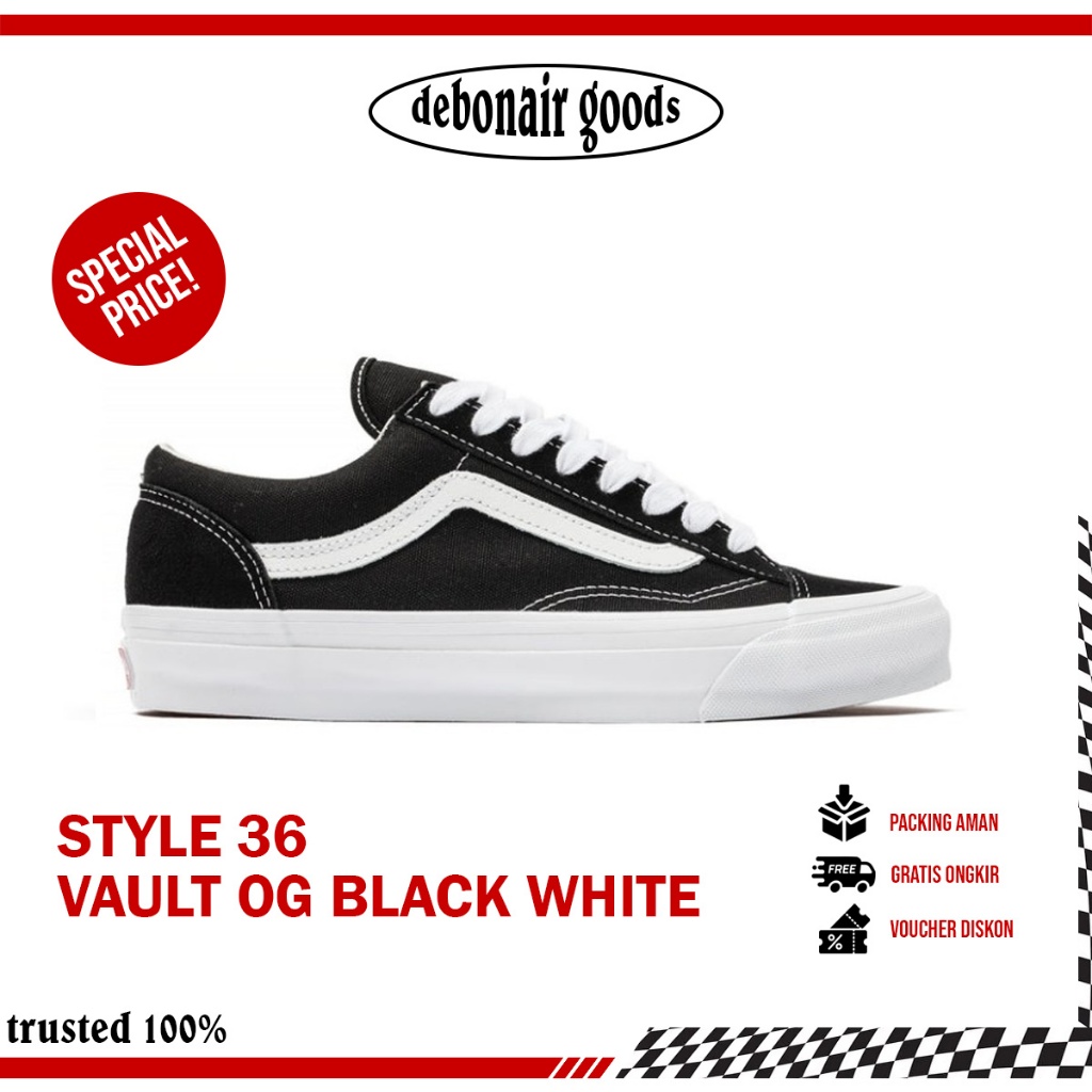V4NS STYLE 36 VAULT OG LX BLACK WHITE