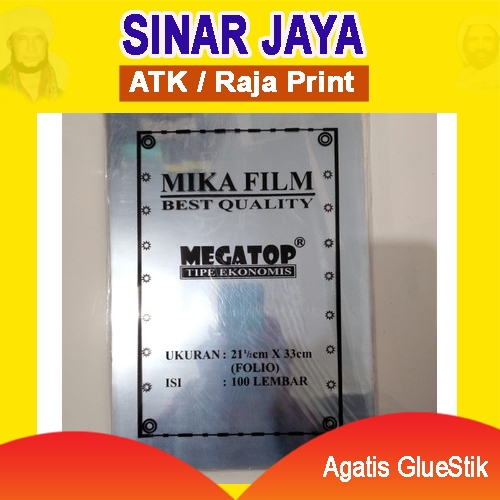 

Plastik Mika Megatop / Mika Cover Jilid Bening / Mika Film (1 Pak)