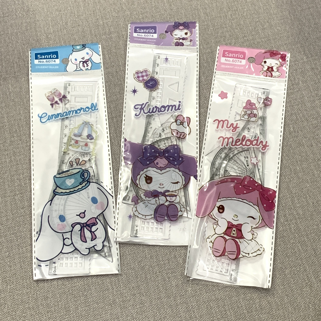 

Sanrio Cupcake Ruler Set isi 4 pcs Penggaris 20cm Busur | 6074