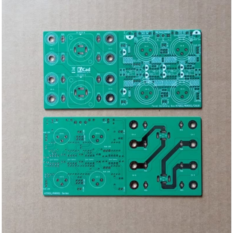 PCB Panel Belakang Input Balance 4Ch Box Power N7001 N9001 Dauble Layer
