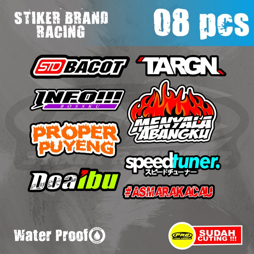 

PAKET PACK STIKER ISI 8PCS DO'A IBU STD ANTI LUNTUR MURAH BERKUALITAS VYNIL