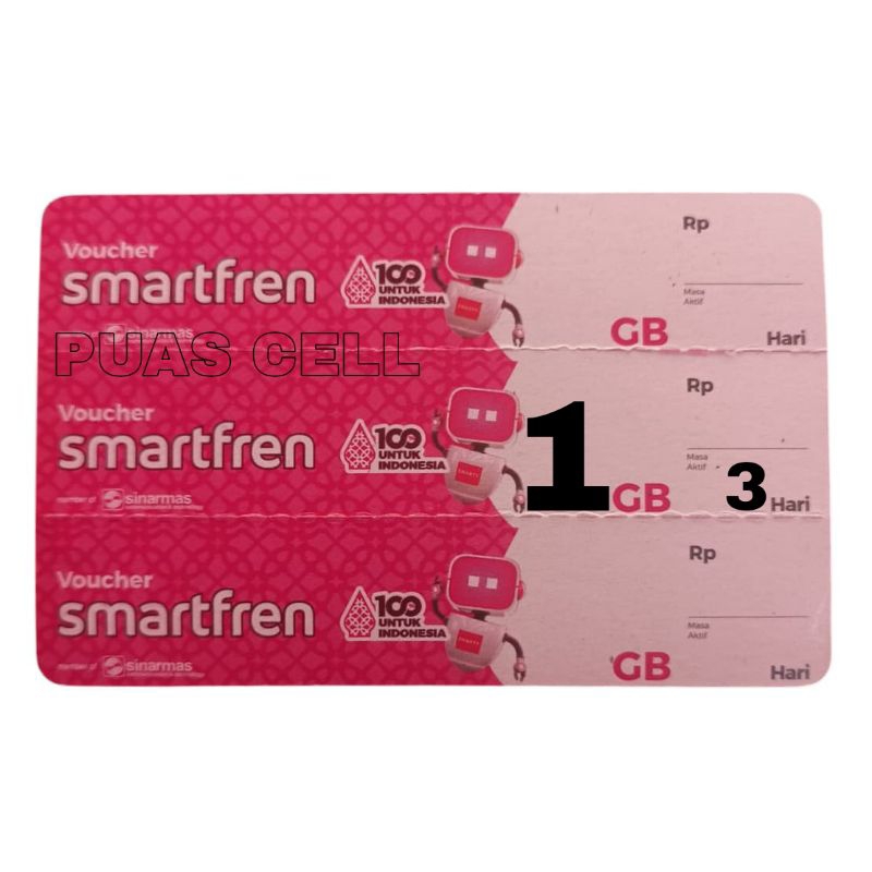 Voucher smartfren 1gb 3hari