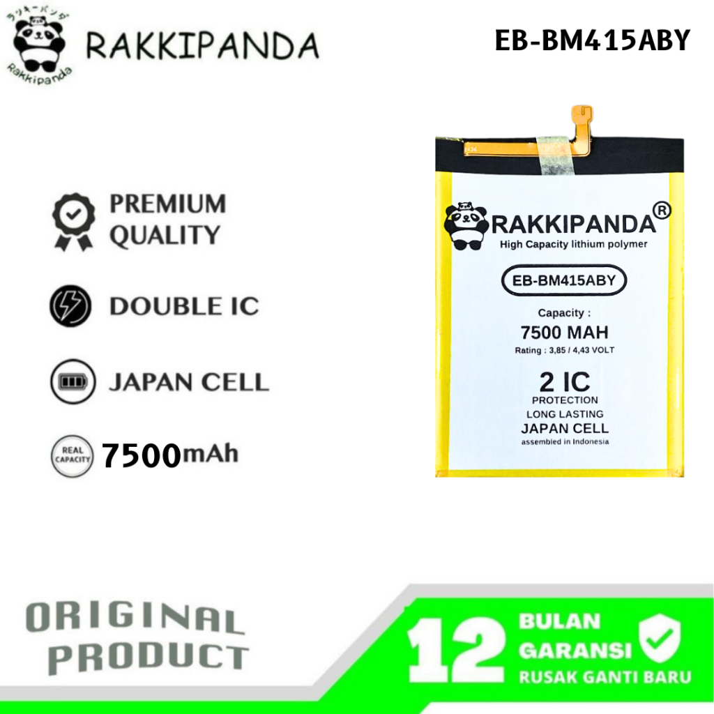RakkiPanda - EB-BM415ABY Samsung M51 / M62 / F62 Batre Batrai Baterai