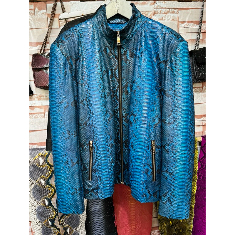 Costum Request Jaket Kulit Ular Piton