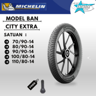 Ban Matic Michelin City Extra 70/90 80/90 90/90 100/80 110/80 Ring 14 Vario Beat Mio Scoopy  ADV PCX