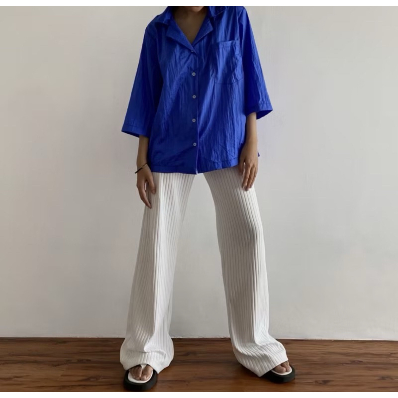 NYLON SHIRT / KEMEJA PARASUT / KEMEJA NYLON / PUFF IT UP