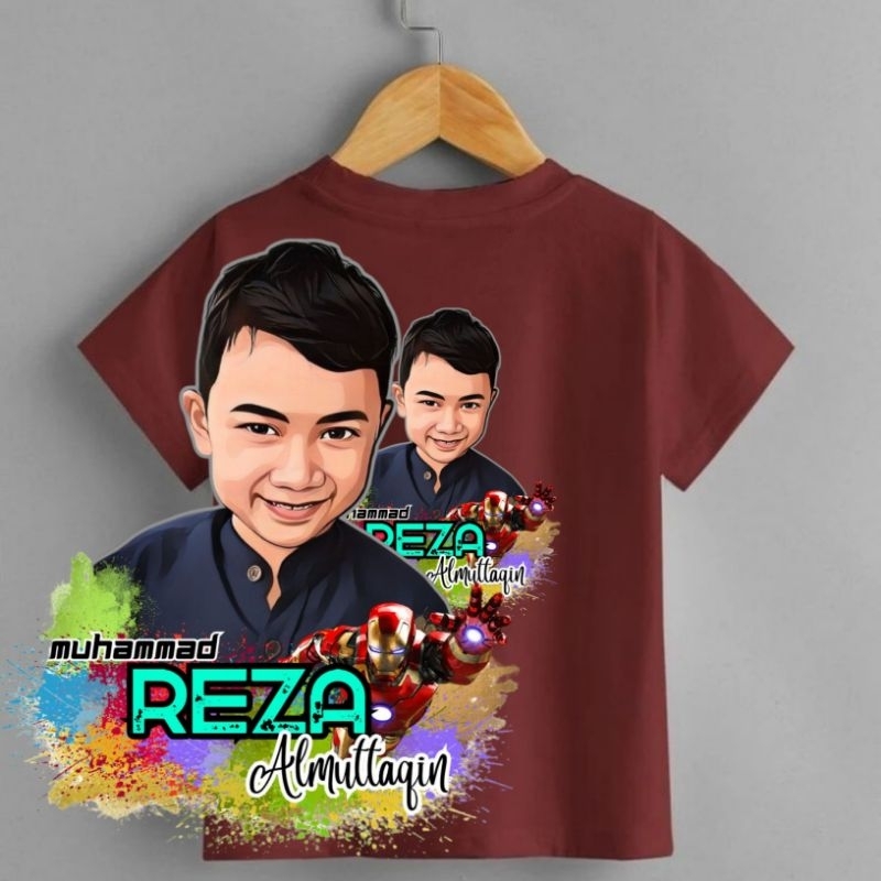 Kaos Anak Foto Sendiri Kartun Vector Kaos Custom Foto Sendiri