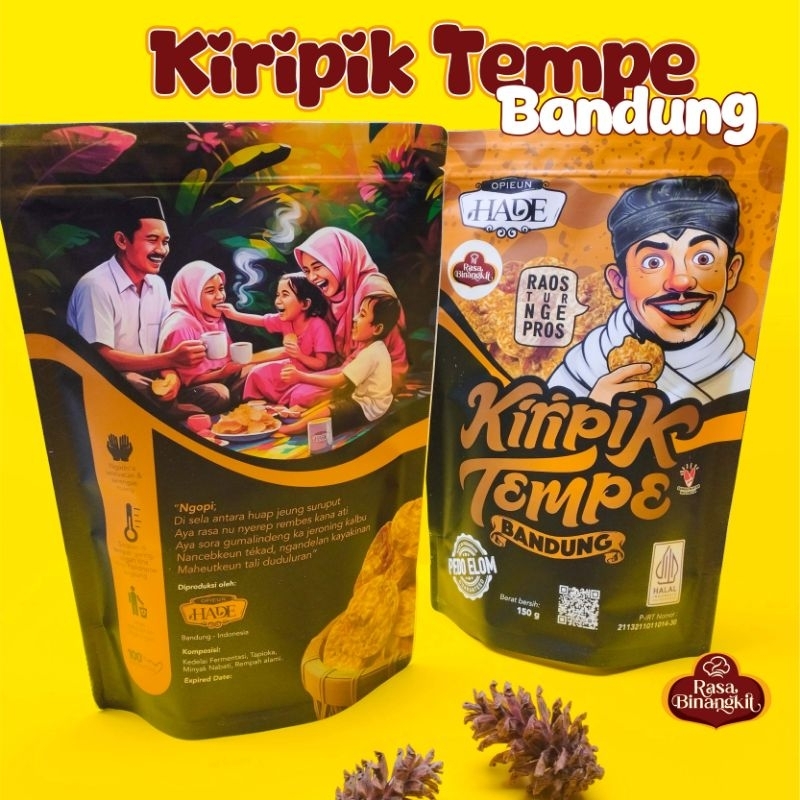 

Keripik Tempe Bandung _ RASA BINANGKIT (150GR) _ Snack Cemilan Oleh oleh Bandung
