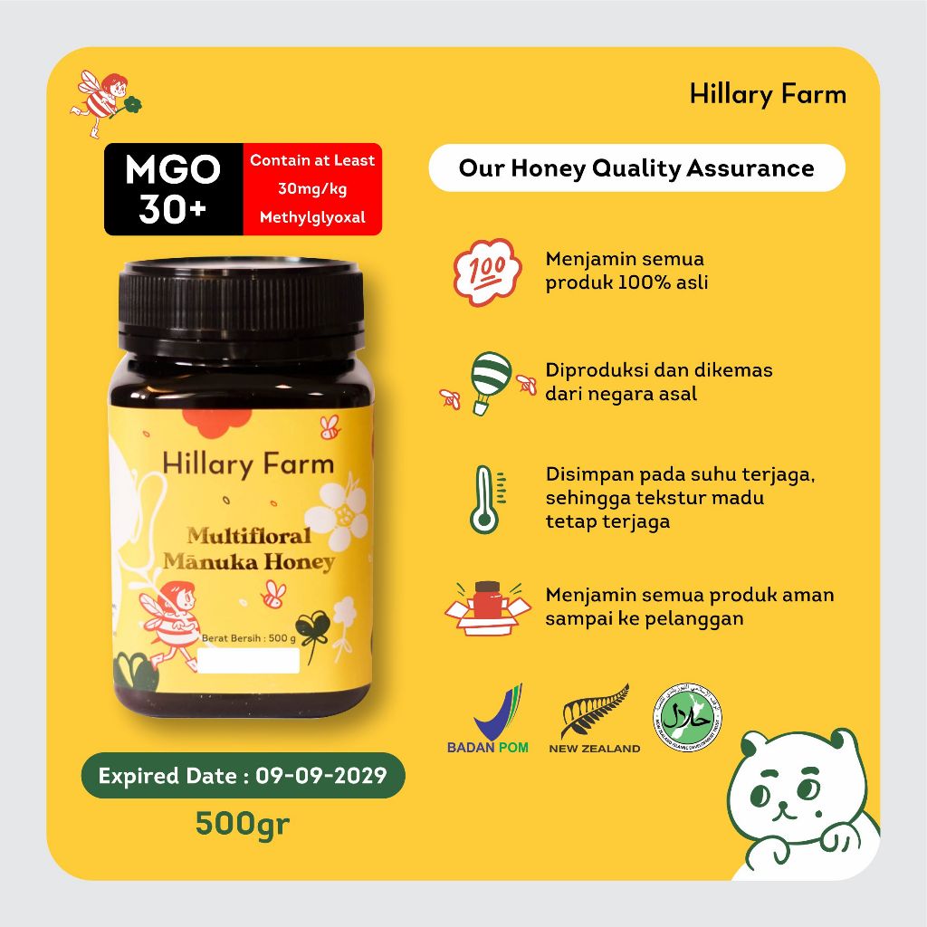 

Hillary Farm Multifloral Manuka Honey 500gr