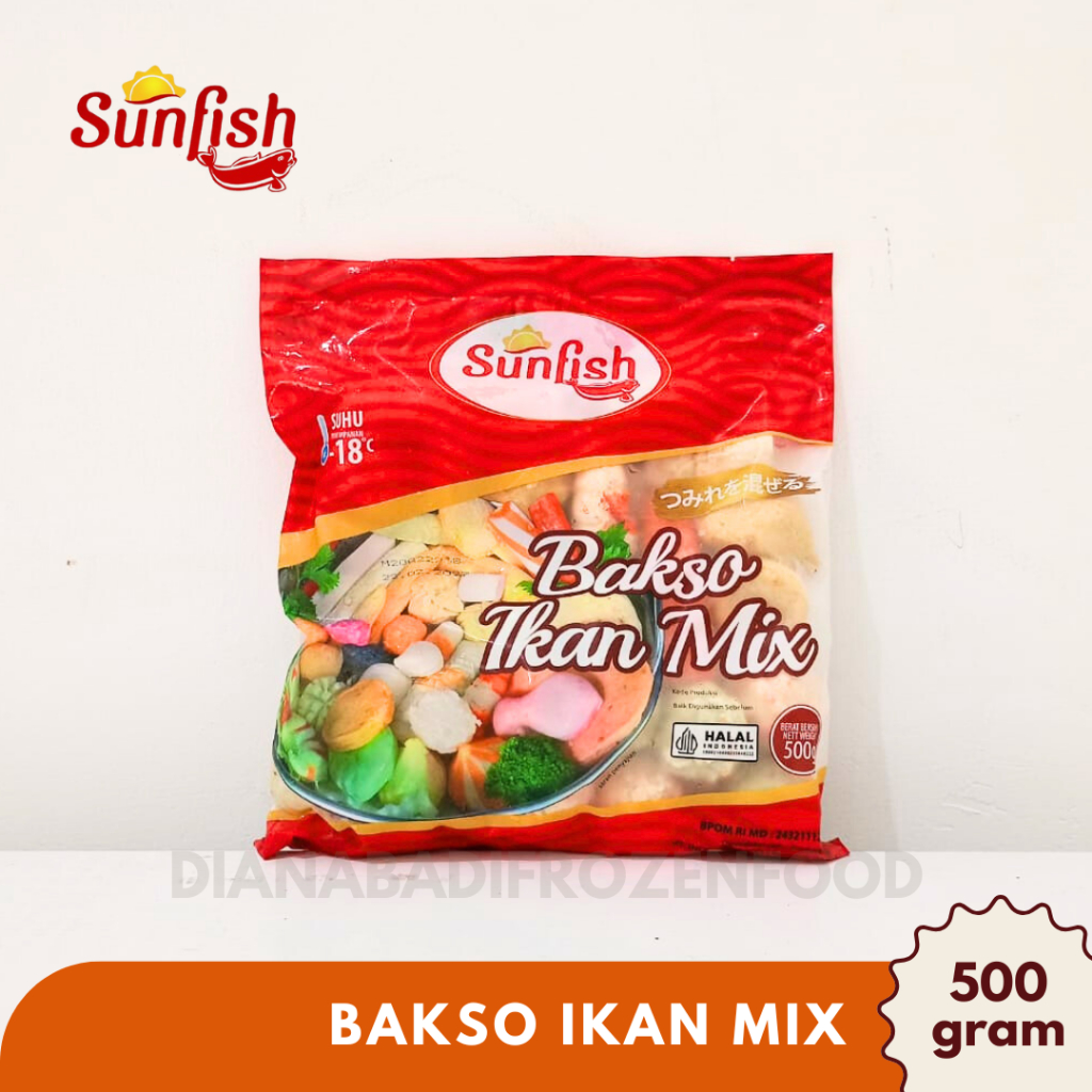 

SUNFISH BAKSO IKAN MIX 500gr