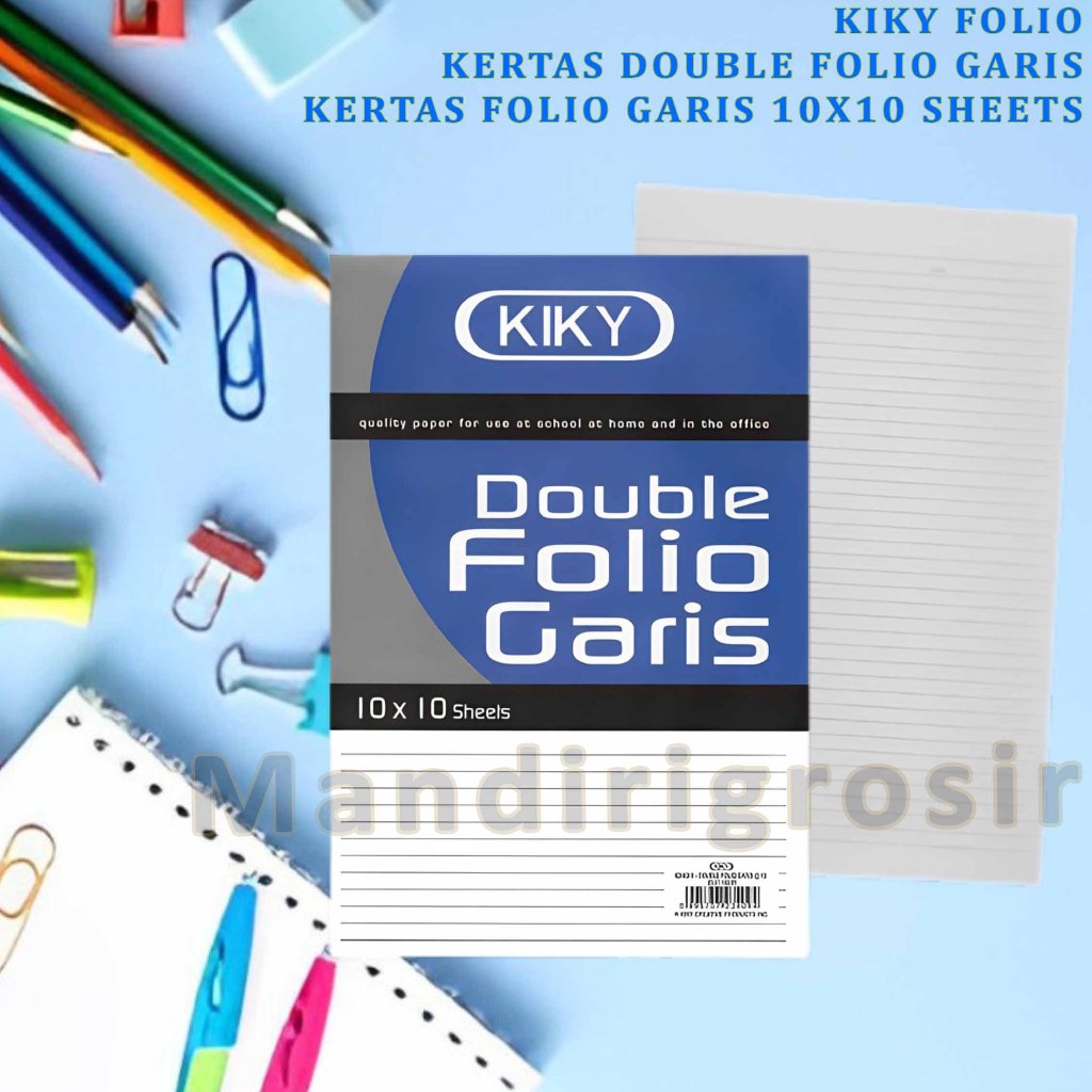 

Kertas Folio Garis * Kiky Folio * Kertas Double Folio Garis * Uk.10x10 sheets
