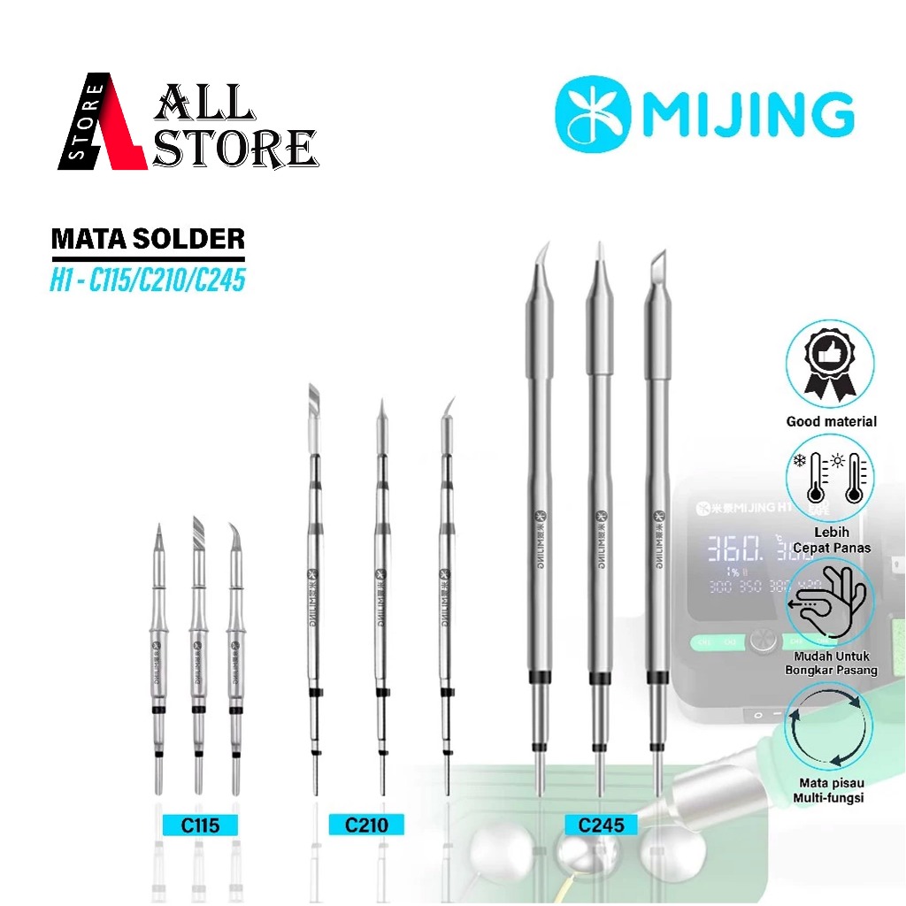 Mijing H1 Soldering Station Mata Solder Station Soldering Iron Tip Mata Solder C115K C115I C115IS C2