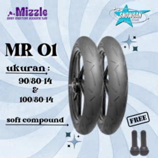 Ban Soft Compond Mizzle MR01 90/80 & 100/80 Ring 14 Tubles Vario Beat Scoopy