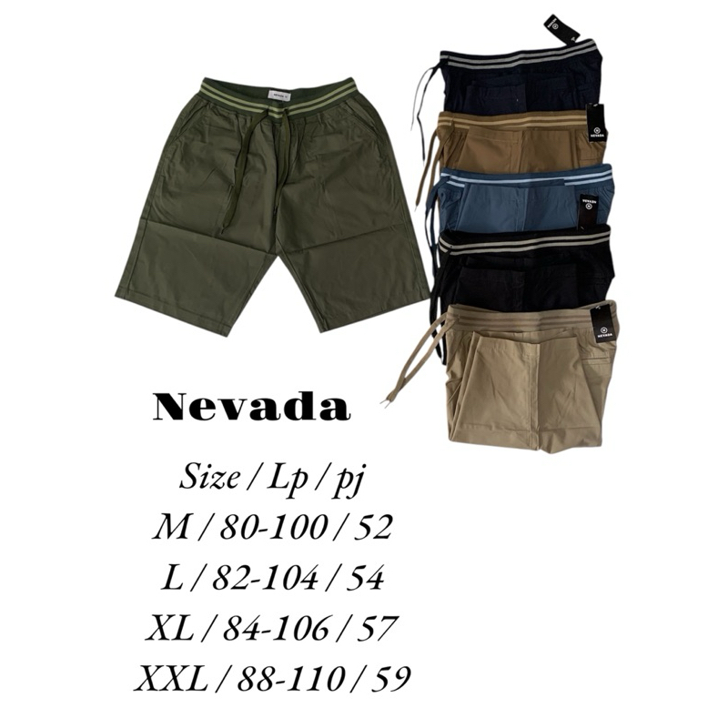 celana pendek nevada/woven nevada/celpen dewasa/celpen pria