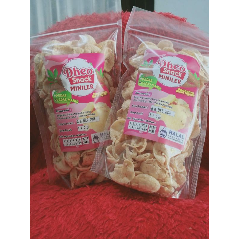 

Keripik Singkong Miniler (Dheo Snack) Samiler Mini/ Kerupuk Singkong/