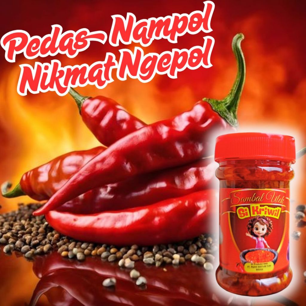 

Si Kriwil Sambal Rebon Segar Pedas Nampol Nikmat Ngepol COD GRATIS ONGKIR