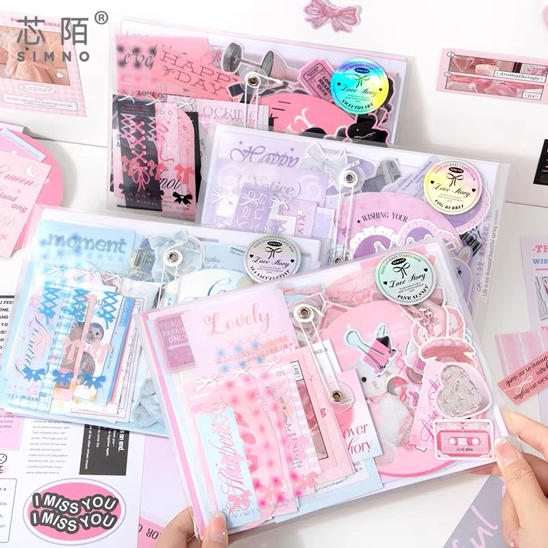 

Paket Jurnal Set Lengkap dan Sticker Book Aesthetic Scrapbook Notebook