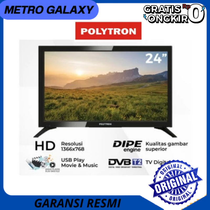 Led Polytron 24 inc 24V1853 / Tv polytron / Tv 24 Inc GARANSI RESMI