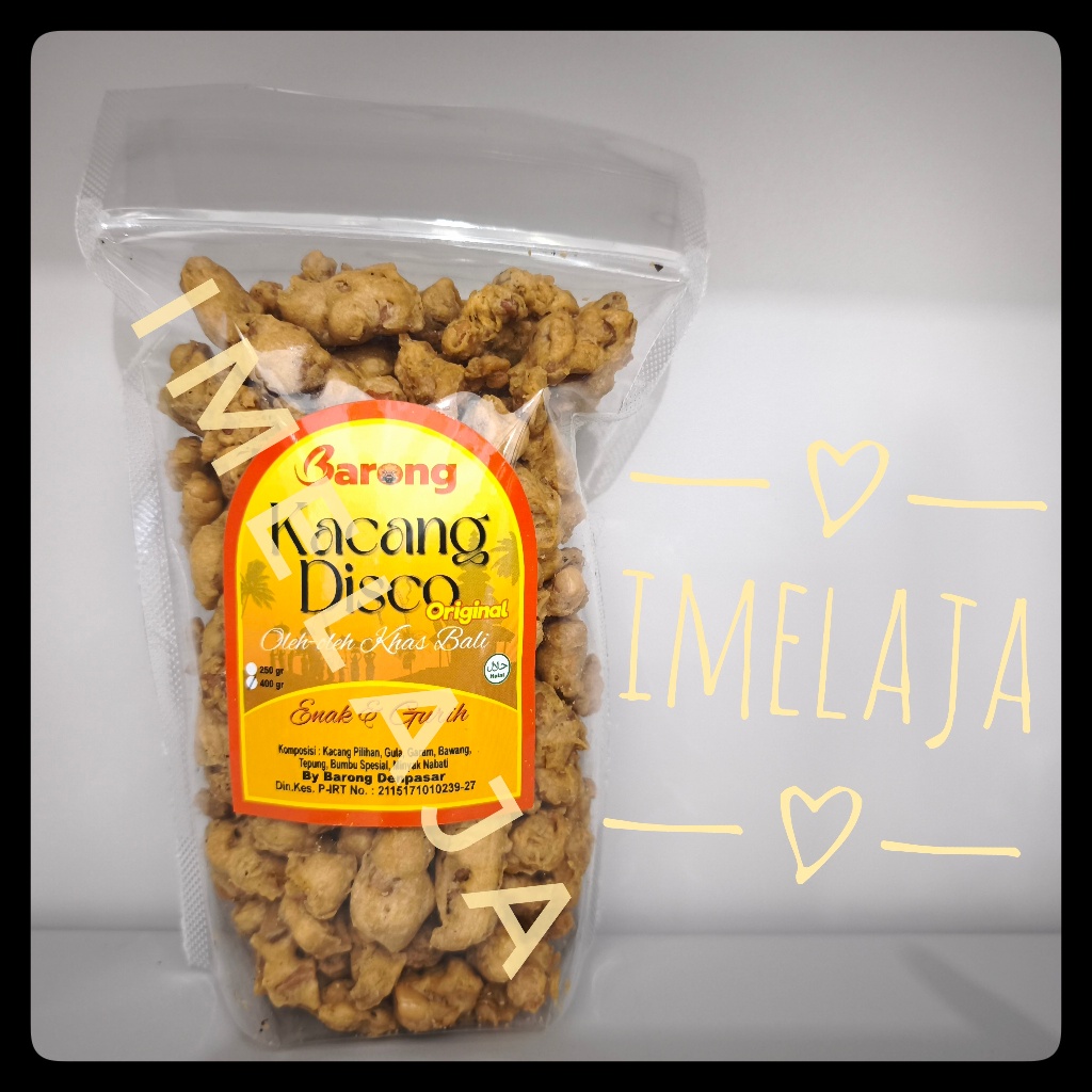

Barong" Kacang Bali Disco 400 Gr