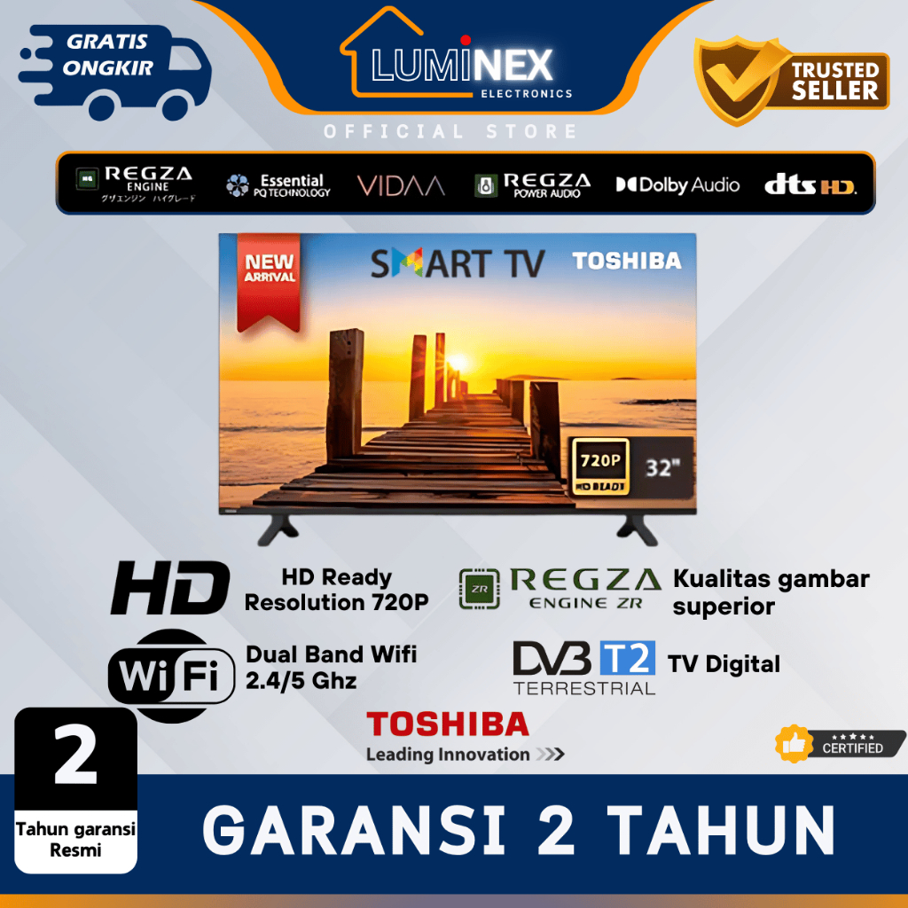 LED TV Digital Wifi Smart HD Toshiba 32 in 32V31LP