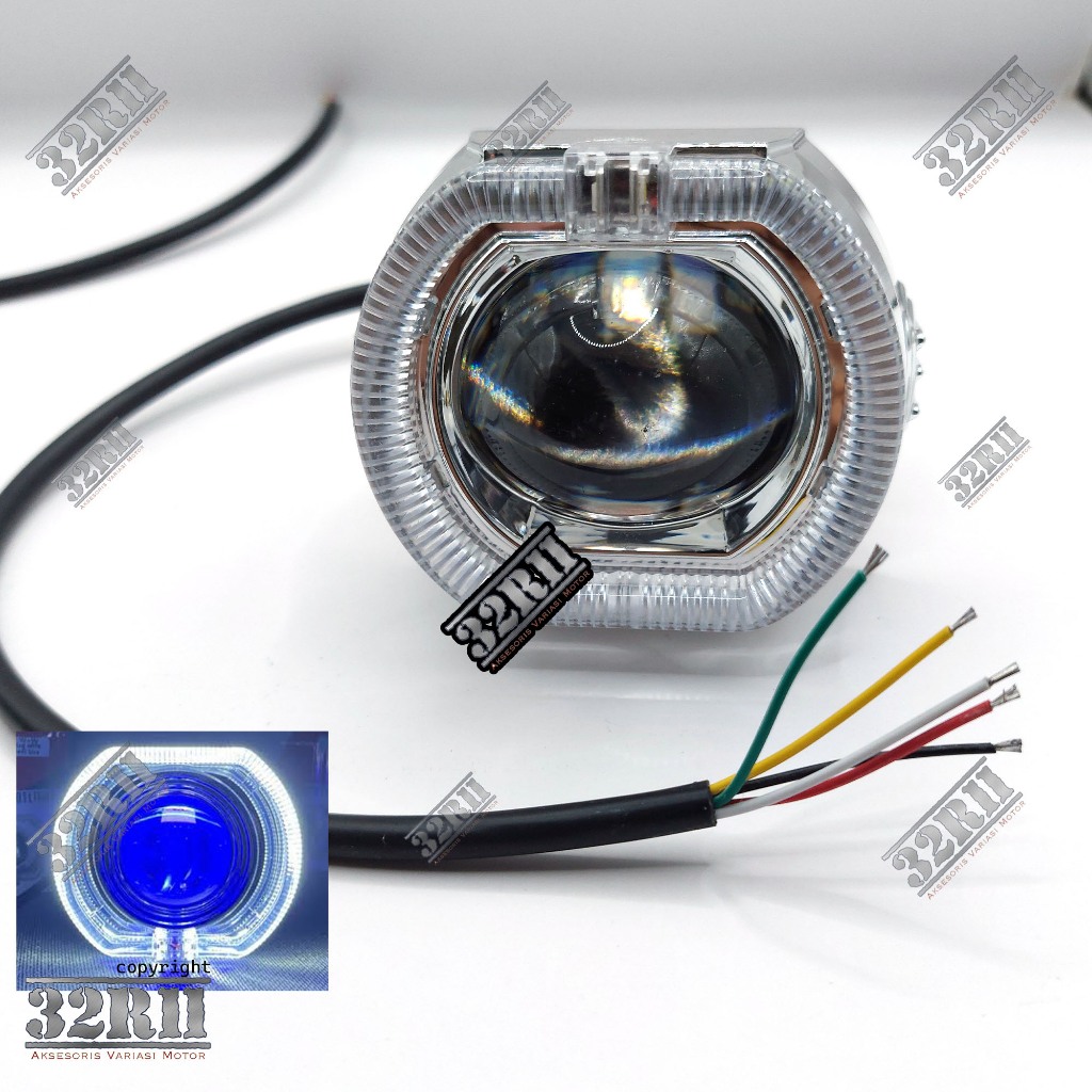 Promo  2Pc Lampu Biled Projie 2,5 Inch Lampu Tembak Biled Projie Universal Lampu Projie Biled Cut