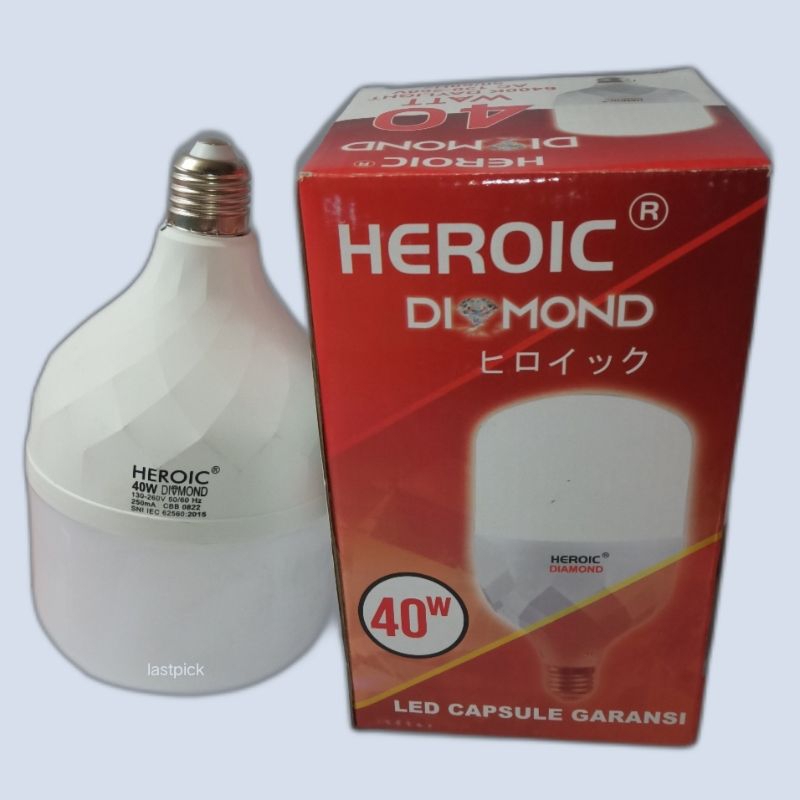 Lampu LED  40watt  HEROIC DIAMOND warna Putih Terang