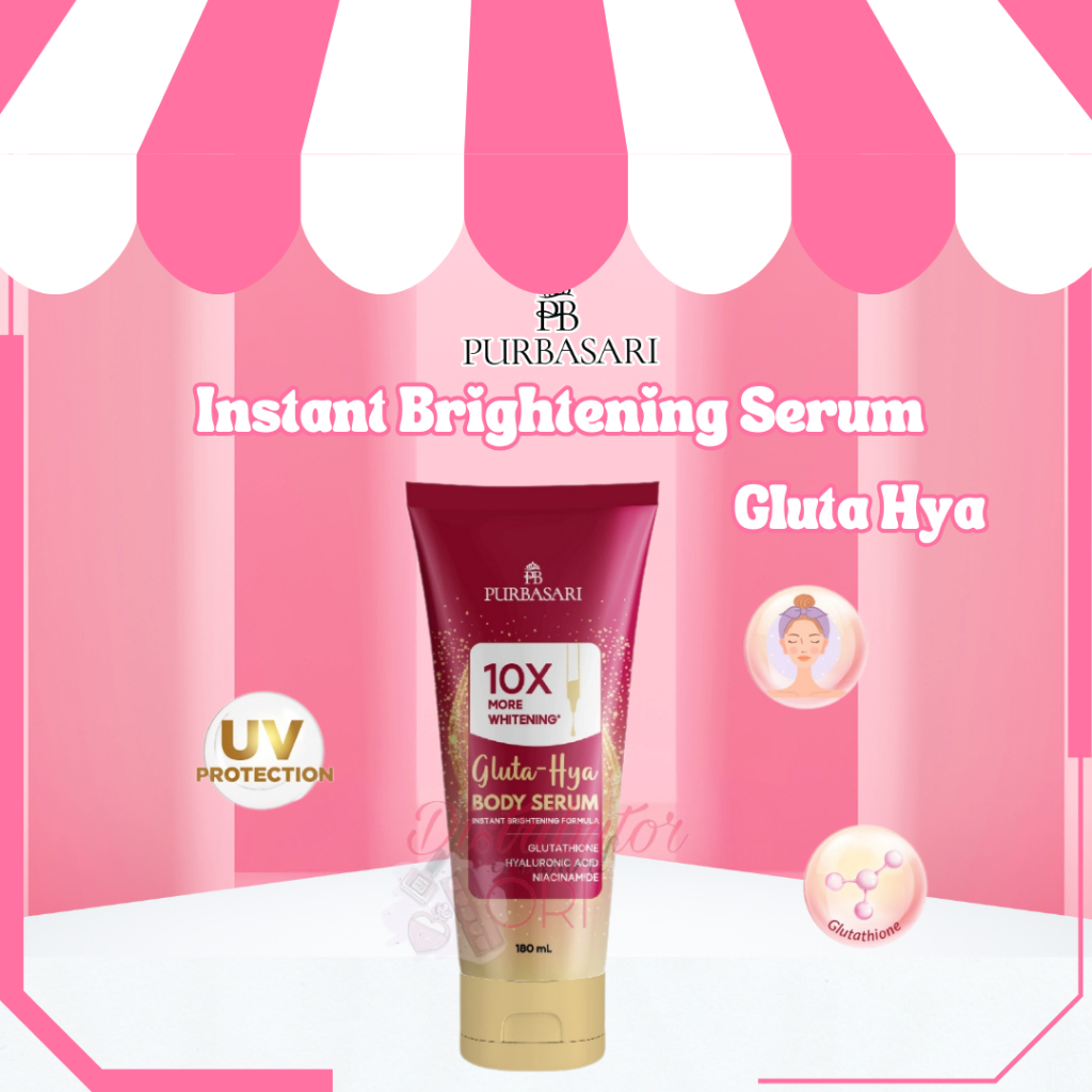 Purbasari Body Serum 180ml / Body Lotion Viral GLuta Hya | BPOM