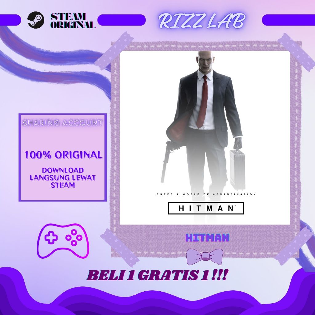 Hitman Steam Sharing PC Original Steam Guard