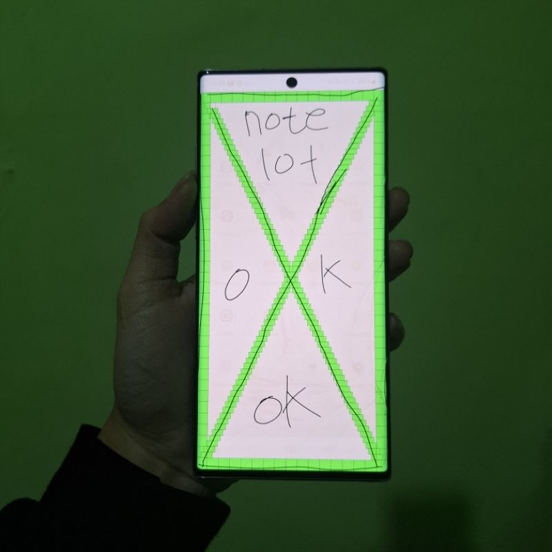 LCD ORIGINAL SAMSUNG NOTE 10+ PLUS BEKAS COPOTAN | SM-N975 | SM-N9750 | SM-N975F | SM-N975FD | SM-N9