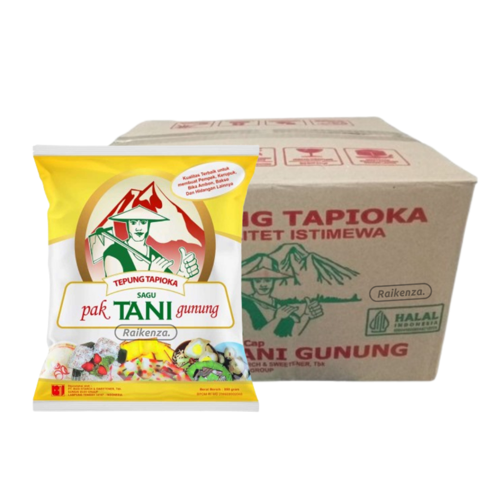 

Tepung Tapioka Pak Tani Gunung Kemasan 500gr 1 Dus Isi 20 Pack